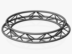 circle triangular truss - full diameter 200cm 3D मॉडल
