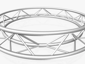 circle triangular truss - full diameter 200cm 3D Model