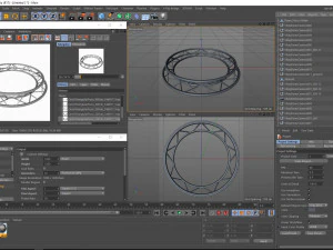 circle triangular truss - full diameter 200cm 3D Model