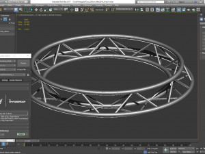 circle triangular truss - full diameter 200cm 3D मॉडल
