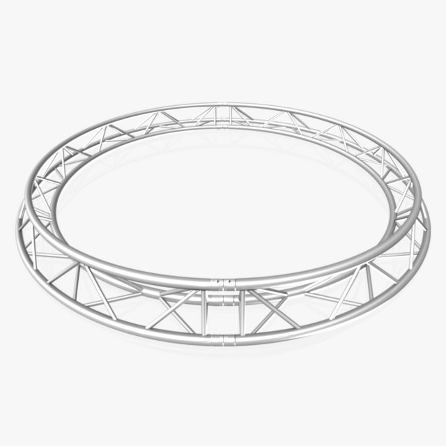 circle triangular truss - full diameter 300cm 3D 模型 .c4d .max .obj .3ds .fbx .stl .blend 