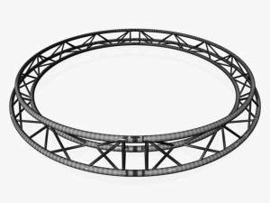 circle triangular truss - full diameter 300cm 3D 模型