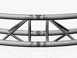 circle triangular truss - full diameter 300cm 3D 模型