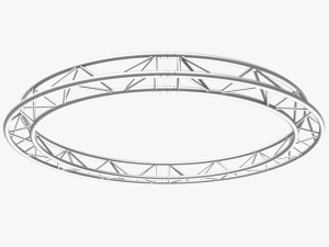 circle triangular truss - full diameter 300cm 3D 模型