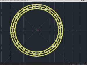 circle triangular truss - full diameter 300cm 3D 模型