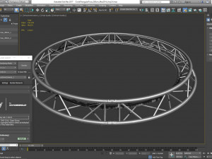 circle triangular truss - full diameter 300cm 3D 模型