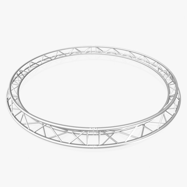 circle triangular truss - full diameter 400cm 3D Model .c4d .max .obj .3ds .fbx .stl .blend 