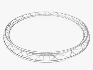 circle triangular truss - full diameter 400cm 3D-Modell