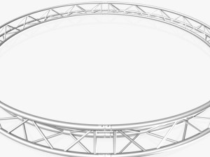 circle triangular truss - full diameter 400cm 3D Model