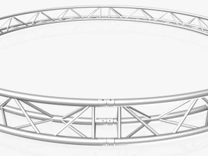 circle triangular truss - full diameter 400cm 3D Model