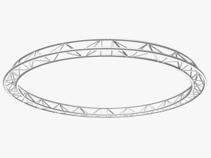 circle triangular truss - full diameter 400cm 3D Model