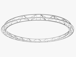 circle triangular truss - full diameter 400cm 3D Model