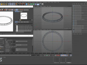 circle triangular truss - full diameter 400cm 3D Model