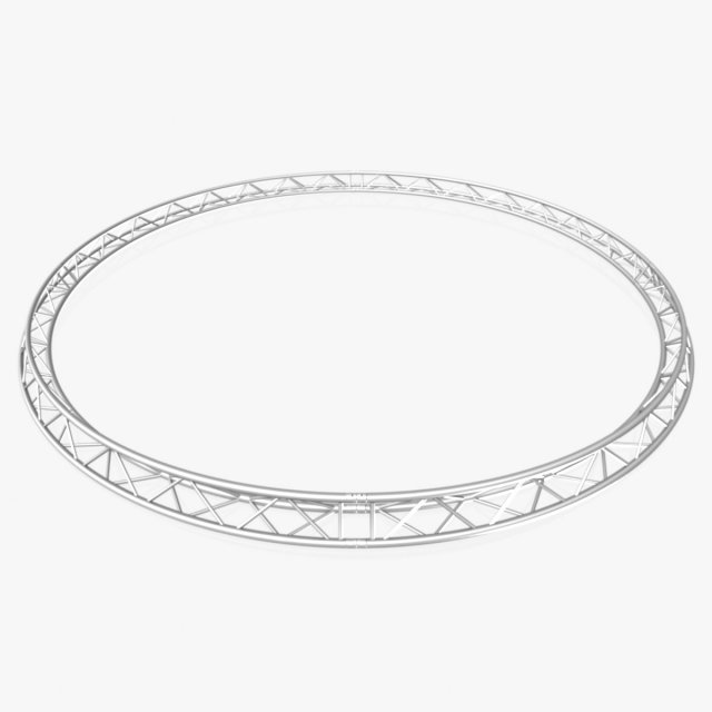 circle triangular truss - full diameter 600cm Model 3D .c4d .max .obj .3ds .fbx .stl .blend 