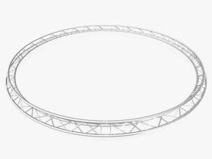 circle triangular truss - full diameter 600cm 3D-Modell