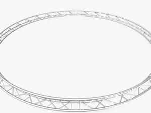 circle triangular truss - full diameter 600cm 3D Model