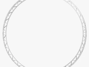 circle triangular truss - full diameter 600cm 3D Model