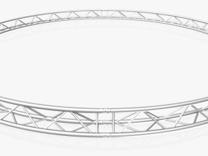 circle triangular truss - full diameter 600cm Model 3D