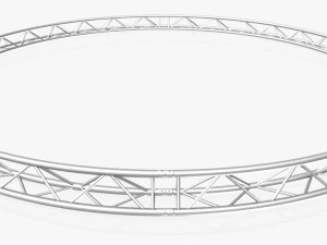 circle triangular truss - full diameter 600cm 3D Model