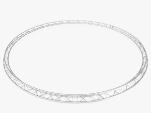 circle triangular truss - full diameter 800cm Modelo 3D