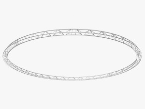 circle triangular truss - full diameter 800cm Modèle 3D