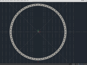 circle triangular truss - full diameter 800cm Modèle 3D