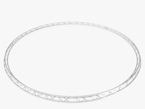 circle triangular truss - full diameter 1000cm Modelo 3D