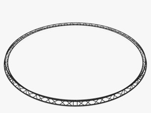 circle triangular truss - full diameter 1000cm 3D 모델