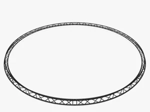 circle triangular truss - full diameter 1000cm 3D Model