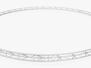 circle triangular truss - full diameter 1000cm 3D 모델