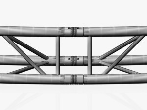 circle triangular truss - full diameter 1000cm 3D 모델