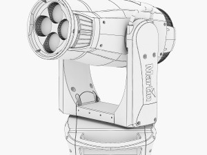 stage light 3 Model 3D