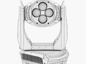 stage light 3 Model 3D
