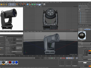 stage light 3 Model 3D