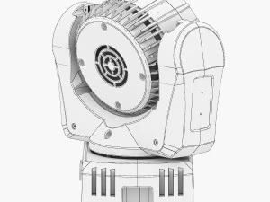 luz de palco 4 Modelo 3D