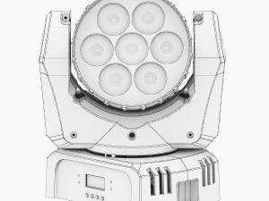 luz de palco 4 Modelo 3D