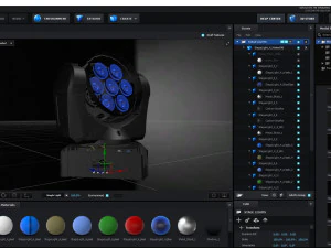 luz de palco 4 Modelo 3D