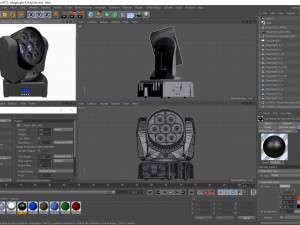 stage light 4 Modelo 3D