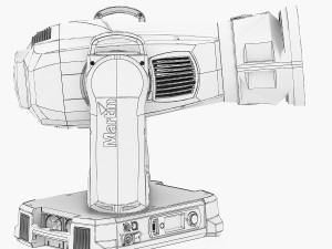 stage light 8 Model 3D