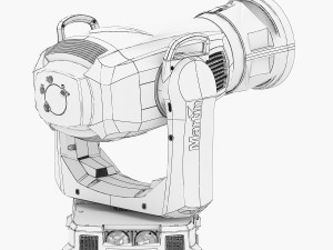 stage light 8 Model 3D