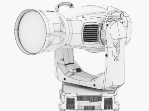 stage light 8 Model 3D