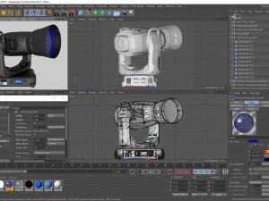 stage light 8 Model 3D