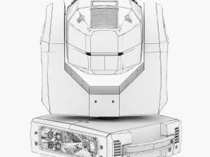 stage light 9 3D Model