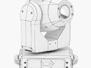 stage light 10 Model 3D