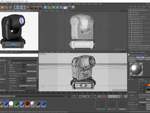 stage light 10 Model 3D
