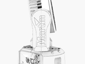 stage light 12 3D Model
