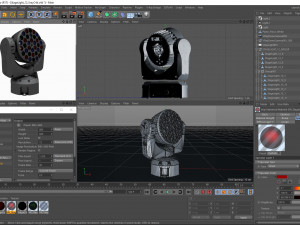 stage light 12 3D Model