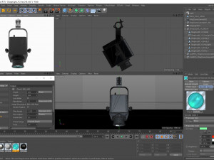 stage light 14 Modello 3D