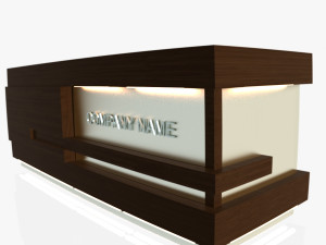 reception desk 1 Modèle 3D