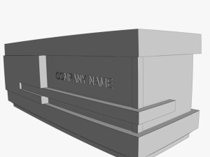 reception desk 1 Model 3D